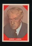 1960 Fleer Baseball Greats Baseball Card #64 Judge Landis Commisioner