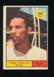 1961 Topps ROOKIE Baseball Card #21 Rookie Zorro Versalles Minnesota Twins
