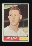 1961 Topps Baseball Card #63 Jm Kaat Minnesota Twns