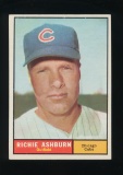 1961 Topps Baseball Card #88 Richie Ashburn Chicago Cubs