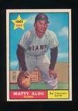 1961 Topps Baseball Card #327 Matty Alou San Francisco Giants