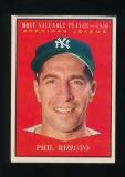 1961 Topps Baseball Card #471 Phil Rizzuto New York Yankees MVP