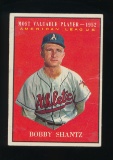 1961 Topps Baseball Card #473 Bobby Schantz Philadelphia Athletics MVP