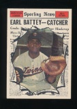 1961 Topps Baseball Card #582 Earl Battey Minnesota Twins All-Star