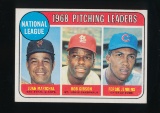 1969 Topps Baseball Card #10 National League Pitching Leaders: Juan Maricha