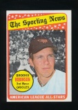 1969 Topps Baseball Card #421 Brooks Robinson Baltimofre Orioles All-Star