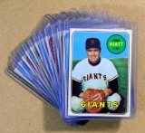 (12) 1969 Topps Low Number Baseball Cards (Commons).  EX or Higher Grade Co