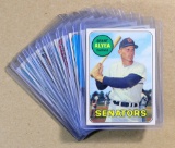 (12) 1969 Topps Low Number Baseball Cards (Commons).  EX or Higher Grade Co