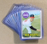 (12) 1969 Topps Low Number Baseball Cards (Commons).  EX or Higher Grade Co