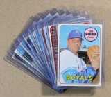 (10) 1969 Topps High Number Baseball Cards (Commons).  EX or Higher Grade C