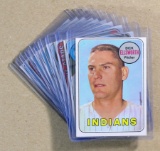 (10) 1969 Topps High Number Baseball Cards (Commons).  EX or Higher Grade C