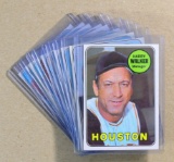 (10) 1969 Topps High Number Baseball Cards (Commons).  EX or Higher Grade C