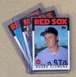 (3) 1969 Topps Baseball Cards: Pete Rose-Roger Clemens-Tom Seaver (Topps Tr