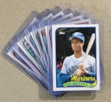 (8) 1989 Topps Traded Baseball Cards Including Ken Giffey Jr. ROOKIE  Card