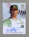 2001 Topps AUTOGRAPHED Baseball Card #GAA-KH Ken Holtzman Oakland Athletics