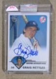 2003 Topps AUTOGRAPHED Baseball Card #TA-GN Graig Nettles New York Yankees.