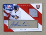 2015 Panini ATOGRAPHED-GAME WORN JERSEY Baseball Card #15U Jaden Fein USA B