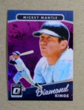 2017 Panini Donrus Optic Prizm Baseall Card #7 Mickey Mantle Diamond Kings