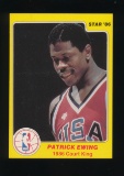 1986 Star ROOKIE Basketball Card #14 of 33 Rookie Patrick Ewing New York Kn