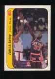 1986 Fleer ROOKIE Basketball Sticker #8 of 11 Rookie Patrick Ewing New York