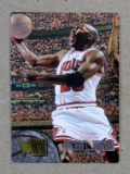 1995 Fleer Metal Basketball Card #13 Michael Jordan Chicago Bulls