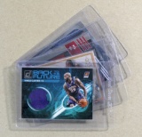 (4) Game Worn Jersey Basketball Cards
