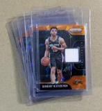 (5) Game Worn Jersey Basketball Cards