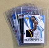 (5) Game Worn Jersey Basketball Cards