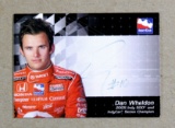 2007 Indy Racing AUTOGRAPHED Collectors Card Dan Wheldon A British Driver W