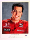 Autographed 8x10 Card, Indy Car Driver am Hornish Jr Authenticated By PSA/D