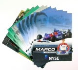 (11) 8x10 Cards of Indy Car Drivers For Autographs/Other. (These Cards are