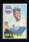 1969 Topps Baseball Card #100 Hall of Famer Hank Aaron Milwaukee Braves