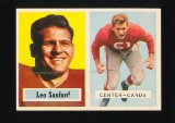 1957 Topps Football Card #74 Leo Sanford Chicago Cardinals