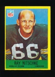 1967 Topps Football Card #79 Hall of Famer Ray Nitschke Green Bay Packers
