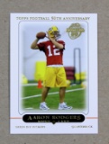 2005 Topps (50th Anniversary) ROOKIE Football Card #431 Rookie Aaron Rodger