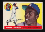 1955 Topps Baseball Card #47 Hall of Famer Hank Aaron Milwaukee Braves