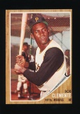 1962 Topps Baseball Card #10 Hall of Famer Bob Clemente Pittsburgh Pirates