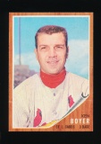 1962 Topps Baseball Card #370 Ken Boyer St Louis Cardinals