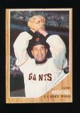 1962 Topps Baseball Card #505 Hall of Famer Juan Marichal San Francisco Gia