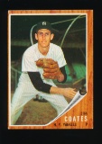 1962 Topps Baseball Card #553 Jim Coates New York Yankees (7th Series High