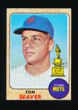 1968 Topps Baseball Card #45 Hall of Famer Tom Seaver New York Mets