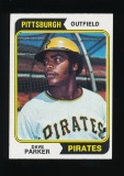 1974 Topps ROOKIE Baseball Card #252 Dave Parker Pittsburgh Pirates