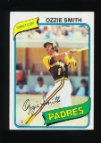 1980 Topps Baseball Card #393 Hall of Famer Ozzie Smith San Diego Padres