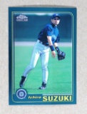 2001 Topps Chrome ROOKIE Baseball Card #T266 Rookie Ichiro Suzuki Seattle M