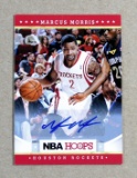 2012 Panini NBA Hoops ROOKIE-AUTOGRAPHED Basketball Card #235 Rookie Marcus