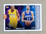 2015 Panini Hoops Trading Places Basketball Card #8 Kobe Bryant-Vlade Divac