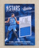 2017 Panini Absoulte Star Materials GAME WORN JERESEY Basketball Card #5 Ka