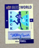 2011 Upper Deck Athletes of The World AUTOGRAPHED Sports Card #AW-PO Mike P