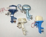 (4) 1950s Toy Boat Outboard Motors for Parts/Repair/Restore