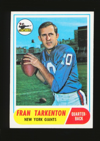 1968 Topps Football Card #161 Hall of Famer Fran Tarkenton New York Giants